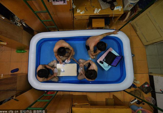 Illustration for article titled Every Dorm Room Should Come With an Inflatable Pool